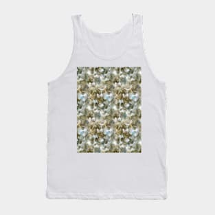 Watercolor art texture	yellow green Tank Top